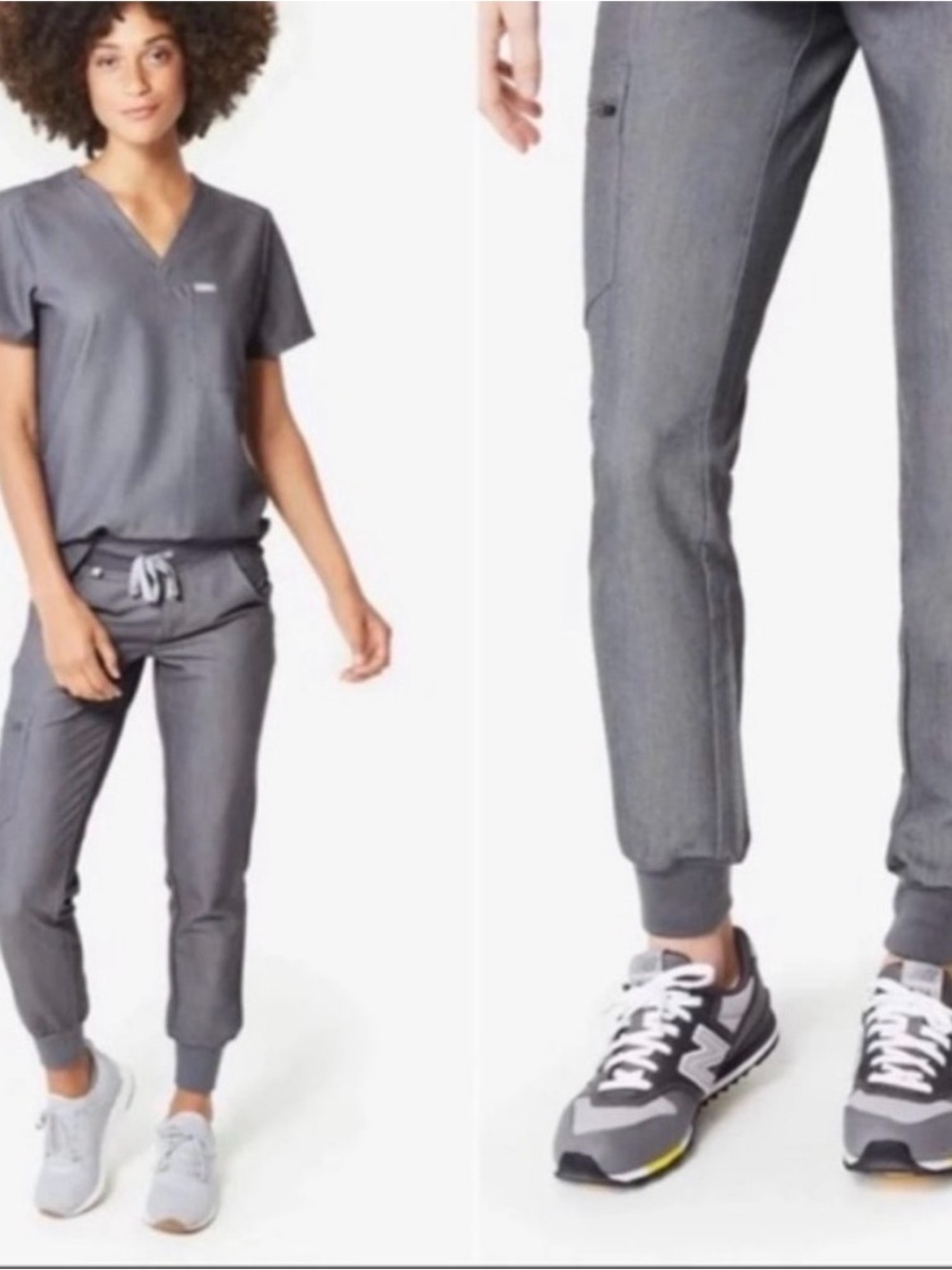 Figs Women’s Grey Jogger Scrub Pants